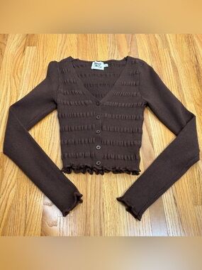 Princess Polly Brown Button Down Cardigan Sweater